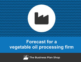 Financial forecast for a vegetable oil processing firm